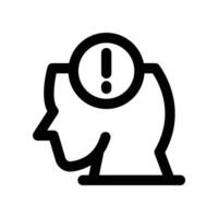 mind icon. line icon for your website, mobile, presentation, and logo design. vector