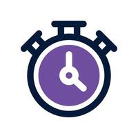 stopwatch icon. dual tone icon for your website, mobile, presentation, and logo design. vector