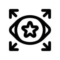 vision icon. line icon for your website, mobile, presentation, and logo design. vector