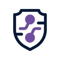 shield icon. dual tone icon for your website, mobile, presentation, and logo design. vector