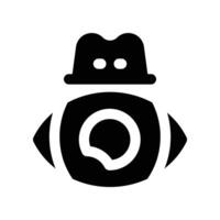 spyware icon. glyph icon for your website, mobile, presentation, and logo design. vector