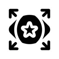 vision icon. glyph icon for your website, mobile, presentation, and logo design. vector
