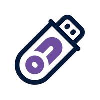 flash disk icon. dual tone icon for your website, mobile, presentation, and logo design. vector