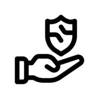 safety icon. line icon for your website, mobile, presentation, and logo design. vector