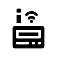 router icon. glyph icon for your website, mobile, presentation, and logo design. vector