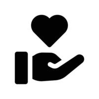 compassion icon. glyph icon for your website, mobile, presentation, and logo design. vector