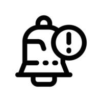 notification icon. line icon for your website, mobile, presentation, and logo design. vector