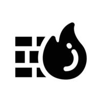 firewall icon. glyph icon for your website, mobile, presentation, and logo design. vector