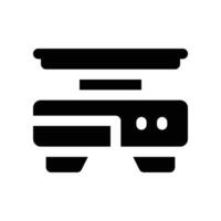 scale icon. glyph icon for your website, mobile, presentation, and logo design. vector