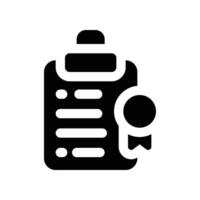 quality control icon. glyph icon for your website, mobile, presentation, and logo design. vector
