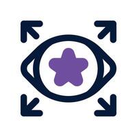 vision icon. dual tone icon for your website, mobile, presentation, and logo design. vector