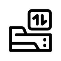 backup icon. line icon for your website, mobile, presentation, and logo design. vector
