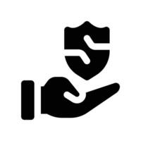 safety icon. glyph icon for your website, mobile, presentation, and logo design. vector