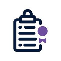 quality control icon. dual tone icon for your website, mobile, presentation, and logo design. vector