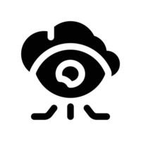 vision icon. glyph icon for your website, mobile, presentation, and logo design. vector