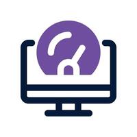 performance website icon. dual tone icon for your website, mobile, presentation, and logo design. vector