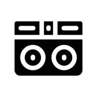 dj mixer icon. glyph icon for your website, mobile, presentation, and logo design. vector