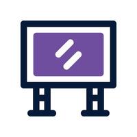 big screen icon. dual tone icon for your website, mobile, presentation, and logo design. vector