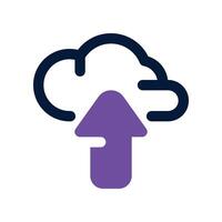 upload icon. dual tone icon for your website, mobile, presentation, and logo design. vector
