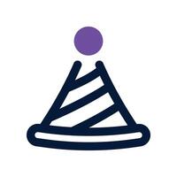 party hat icon. dual tone icon for your website, mobile, presentation, and logo design. vector