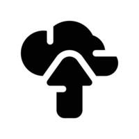 upload icon. glyph icon for your website, mobile, presentation, and logo design. vector