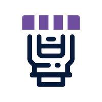 camera lens icon. dual tone icon for your website, mobile, presentation, and logo design. vector