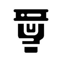 camera flash icon. glyph icon for your website, mobile, presentation, and logo design. vector