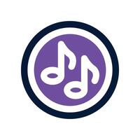 music icon. dual tone icon for your website, mobile, presentation, and logo design. vector