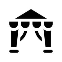tent icon. glyph icon for your website, mobile, presentation, and logo design. vector