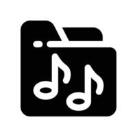folder icon. glyph icon for your website, mobile, presentation, and logo design. vector