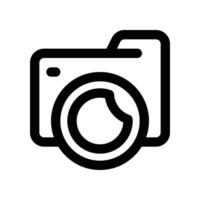 camera icon. line icon for your website, mobile, presentation, and logo design. vector