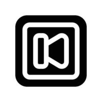 previous icon. glyph icon for your website, mobile, presentation, and logo design. vector