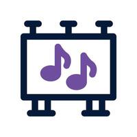 billboard icon. dual tone icon for your website, mobile, presentation, and logo design. vector