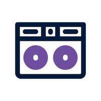 dj mixer icon. dual tone icon for your website, mobile, presentation, and logo design. vector