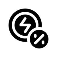 flash sale icon. glyph icon for your website, mobile, presentation, and logo design. vector
