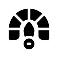 speedometer icon. glyph icon for your website, mobile, presentation, and logo design. vector
