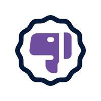 dislike icon. dual tone icon for your website, mobile, presentation, and logo design. vector
