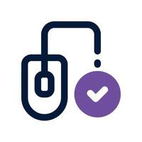 mouse icon. dual tone icon for your website, mobile, presentation, and logo design. vector