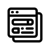 website icon. line icon for your website, mobile, presentation, and logo design. vector