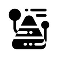 pyramid icon. glyph icon for your website, mobile, presentation, and logo design. vector