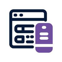 responsive icon. dual tone icon for your website, mobile, presentation, and logo design. vector
