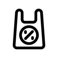 bag icon. line icon for your website, mobile, presentation, and logo design. vector