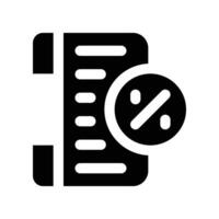 bill icon. glyph icon for your website, mobile, presentation, and logo design. vector