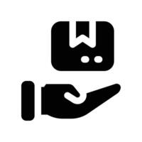 delivery icon. glyph icon for your website, mobile, presentation, and logo design. vector