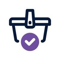 checkout icon. dual tone icon for your website, mobile, presentation, and logo design. vector