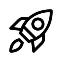 rocket icon. line icon for your website, mobile, presentation, and logo design. vector