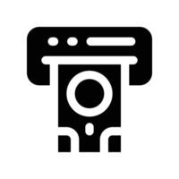 atm icon. glyph icon for your website, mobile, presentation, and logo design. vector