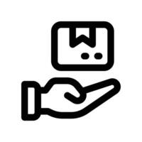delivery icon. line icon for your website, mobile, presentation, and logo design. vector