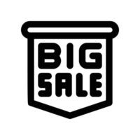 big sale icon. line icon for your website, mobile, presentation, and logo design. vector