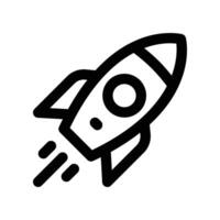 rocket icon. line icon for your website, mobile, presentation, and logo design. vector